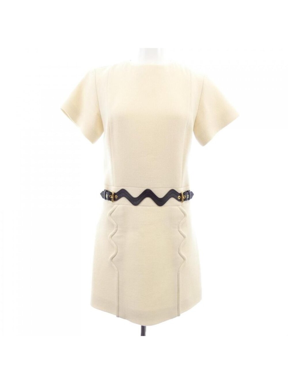 Louis Vuitton Scallop Detail A-Line Dress